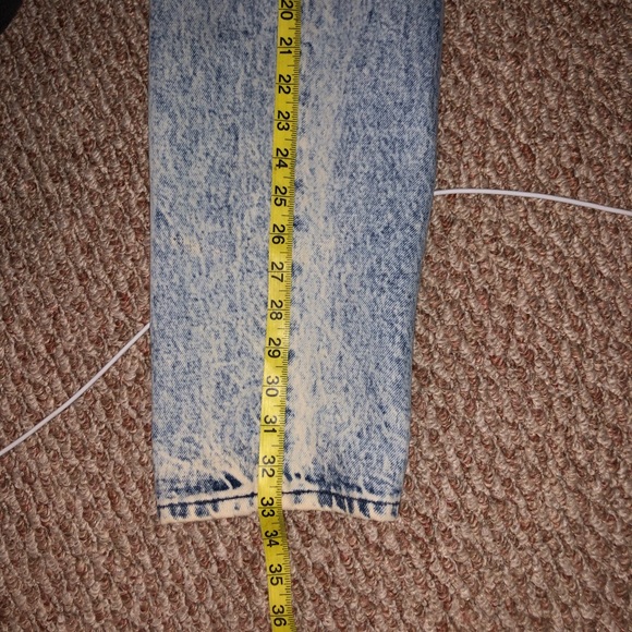 Vintage acid washed high waisted 80’s jeans long - Picture 11 of 14